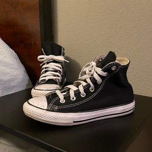 Black and white Converse